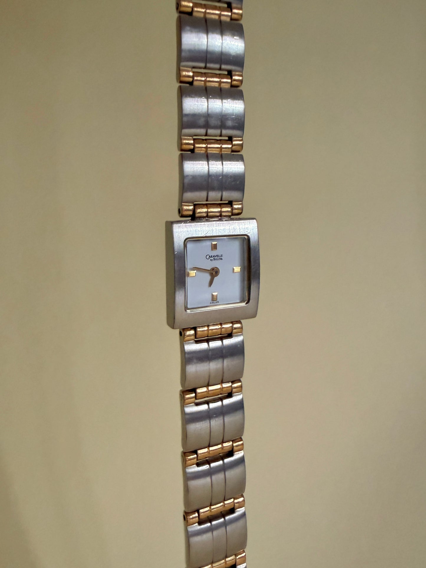 CARAVELLE BY BULOVA — Two-Tone Square Bracelet Watch