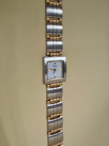 CARAVELLE BY BULOVA — Two-Tone Square Bracelet Watch