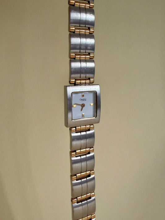 CARAVELLE BY BULOVA — Two-Tone Square Bracelet Watch
