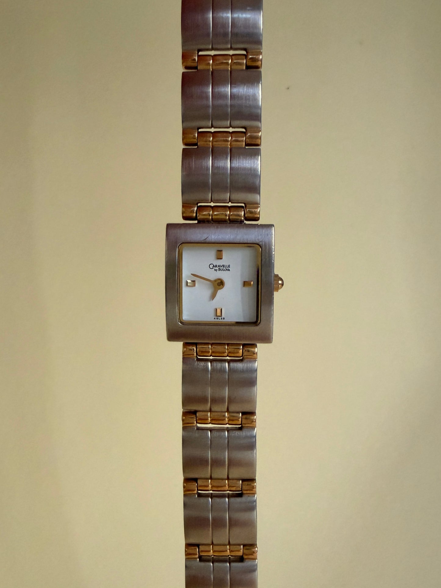 CARAVELLE BY BULOVA — Two-Tone Square Bracelet Watch