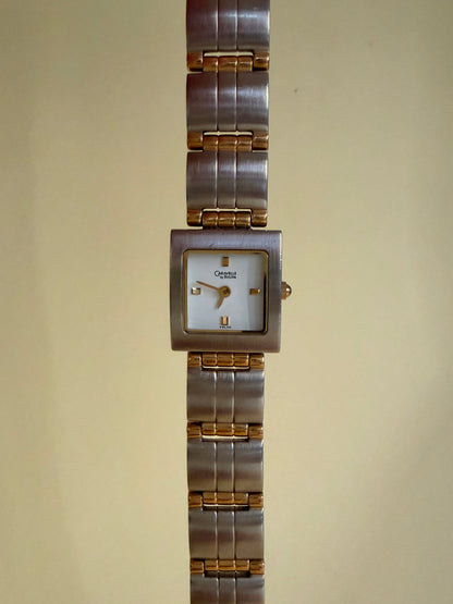 CARAVELLE BY BULOVA — Two-Tone Square Bracelet Watch