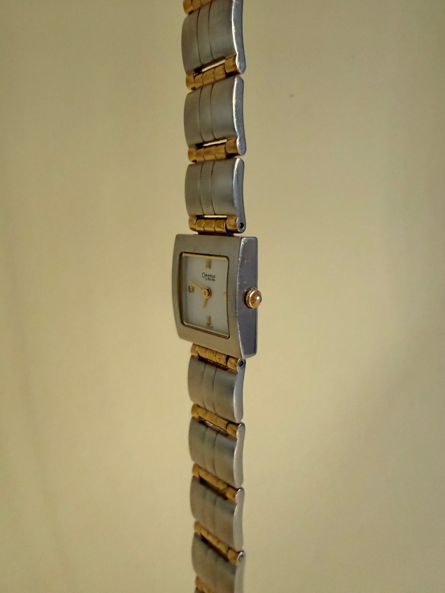 CARAVELLE BY BULOVA — Two-Tone Square Bracelet Watch
