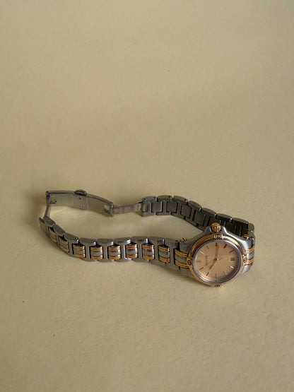 GUCCI — Two-Tone Date Bracelet Watch