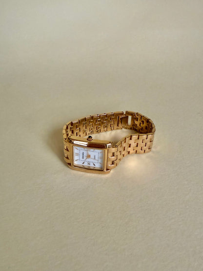 SEKONDA – Rectangular Gold-Tone Tank Bracelet Watch