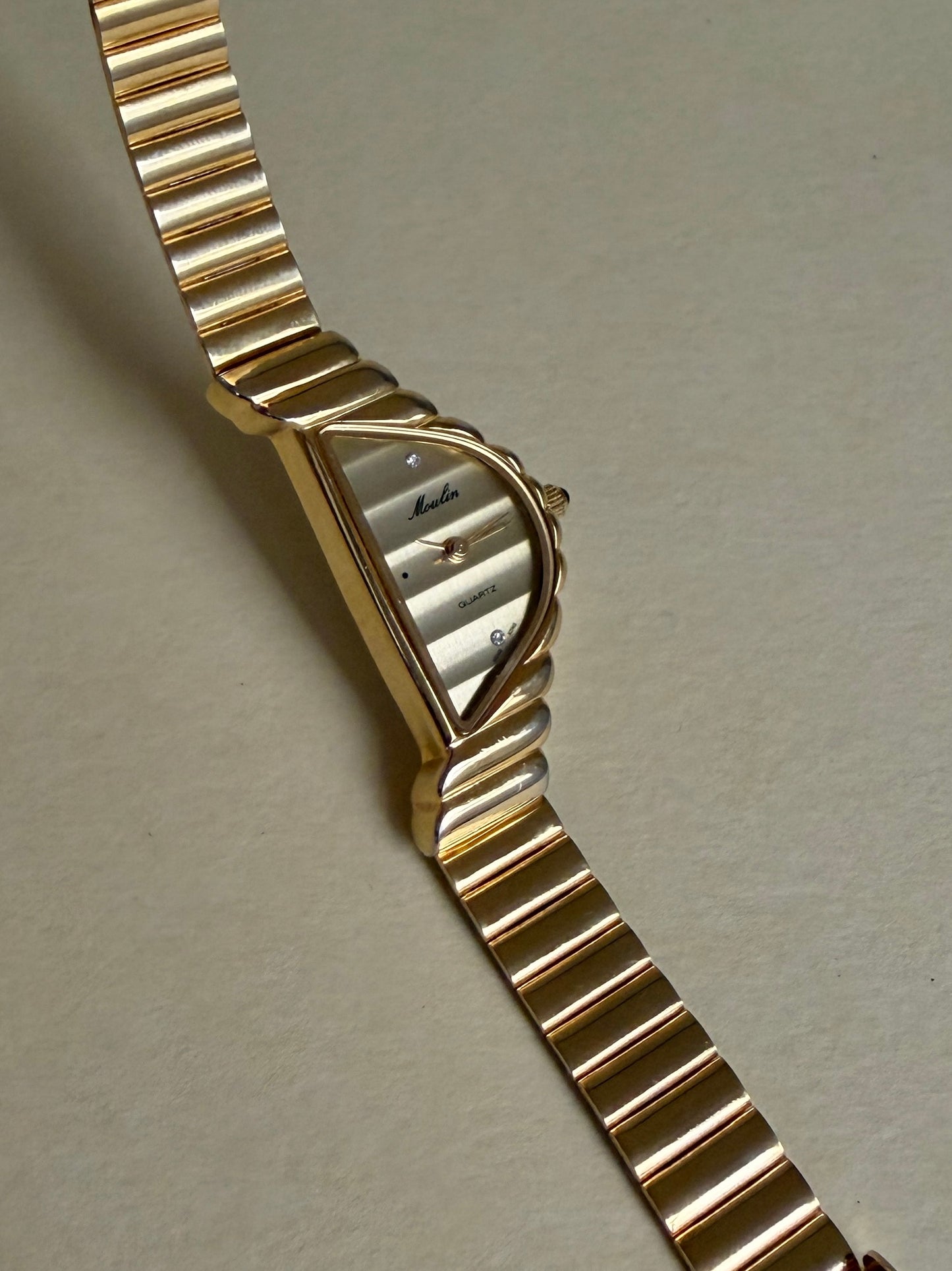 MOULIN — Half-moon Gold-tone Link Bracelet
