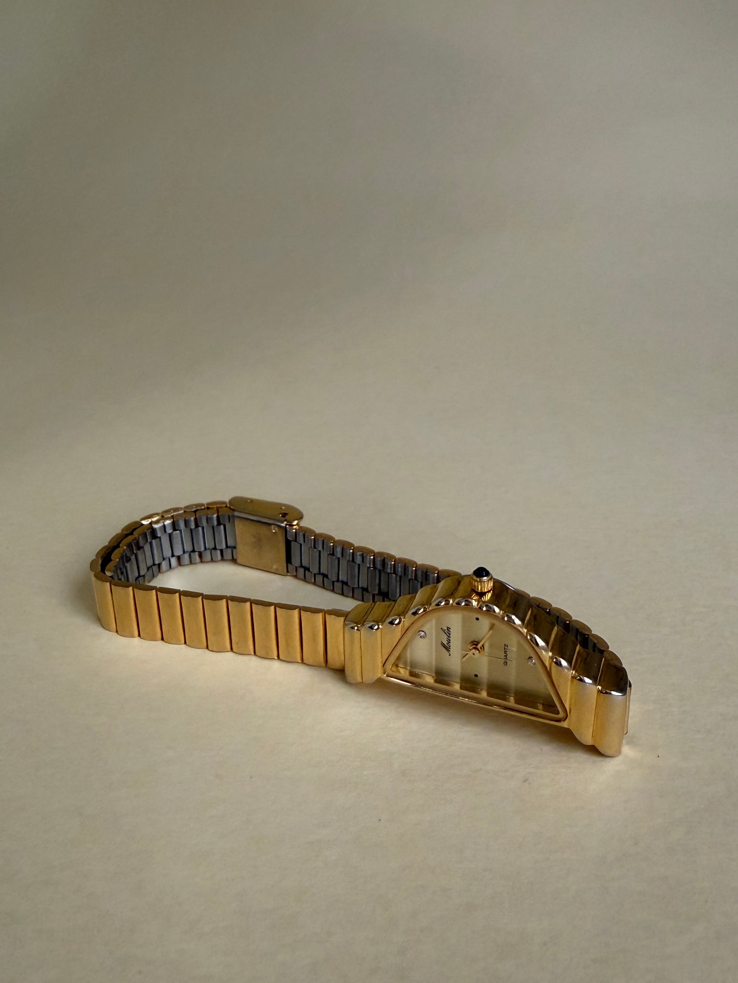 MOULIN — Half-moon Gold-tone Link Bracelet