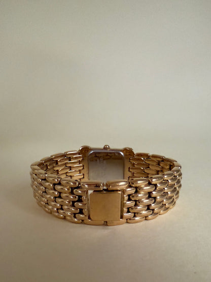SEIKO — Trapezoidal Gold-Tone Bracelet Watch
