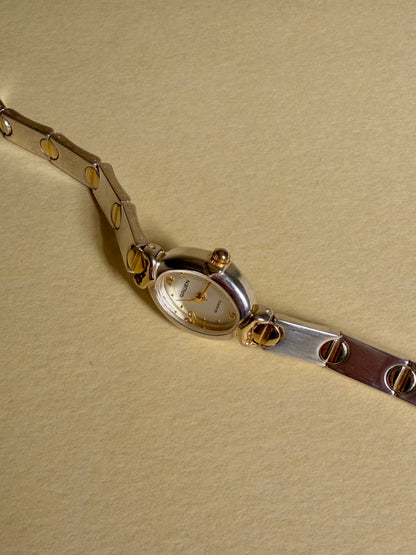 GRUEN — Oval Two-tone Screw-Link Bracelet