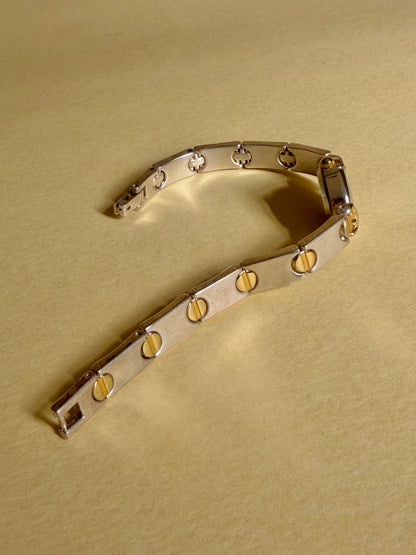 GRUEN — Oval Two-tone Screw-Link Bracelet