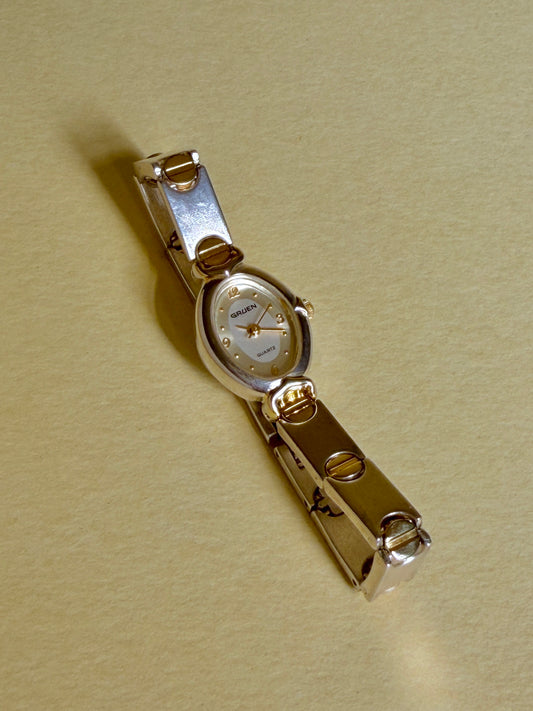 GRUEN — Oval Two-tone Screw-Link Bracelet