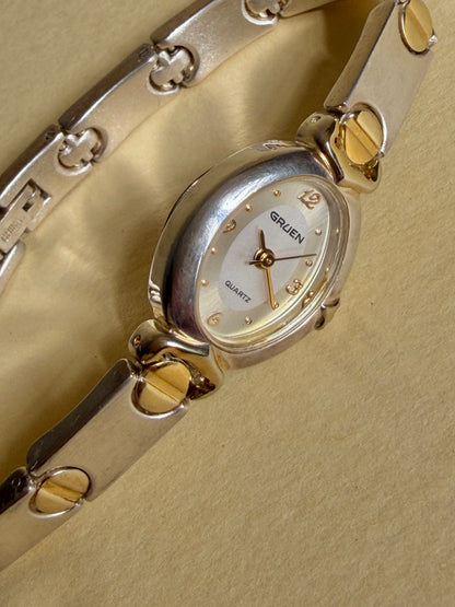 GRUEN — Oval Two-tone Screw-Link Bracelet
