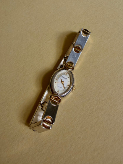 GRUEN — Oval Two-tone Screw-Link Bracelet